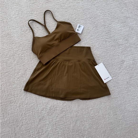 Lululemon Flow Y bra and Align High-Rise Skirt in color Allspice size8 set - Picture 3 of 13